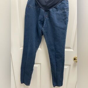 Loved Women's Straight Leg Maternity Blue Jeans